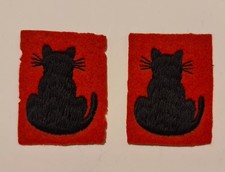 Pair WW2 British Army 56th (London) Infantry Division Formation Signs / Badges