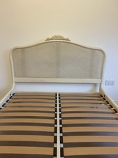 Willis & Gambier Ivory High End Rattan Double Bed Frame