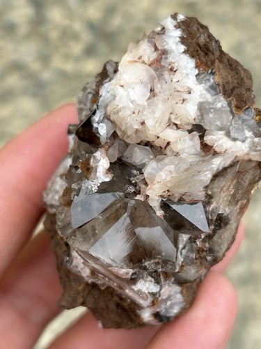 Smokey quartz with - quartz,