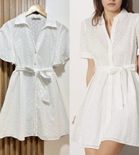 Zara White Broderie Anglaise