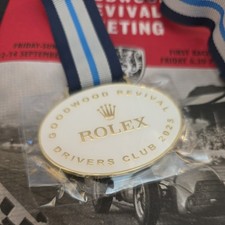 Goodwood Revival Meeting Rolex Drivers Club Metal Swing Badge 2025 - Ltd Edition