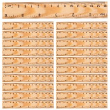 20Pcs Wooden Kids Rulers Measuring Wood Rulers School Accessory novelty rulers