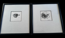 Duo of Original Ink Drawings