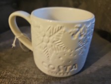 Costa new Snowflake white mug