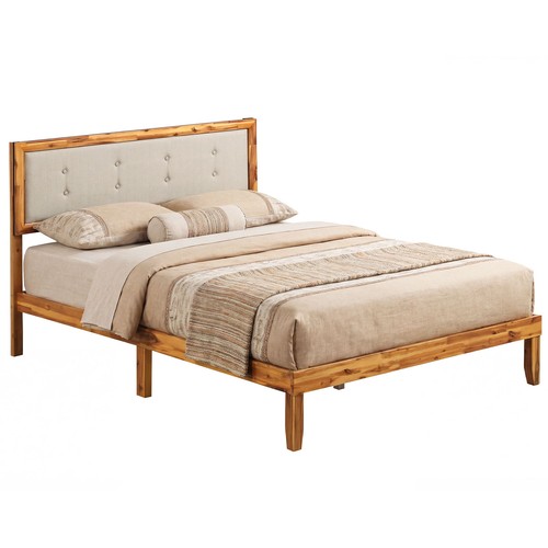 Double size wooden bed - bed, frame
