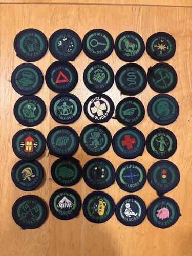 Set vintage girl guide - 30,