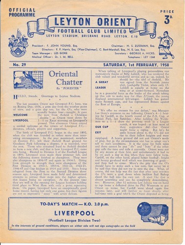 Leyton orient liverpool - leyton,