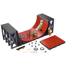 Sbego Finger Skateboard HalfPipe Playset For Skaters/Kids Skate Park Accessories