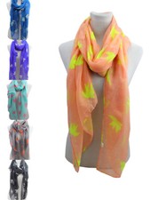 Women Lady Bird Dove Animal Printing Soft Large Summer Spring Autumn Wrap Scarf