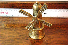 VINTAGE BRASS WINDMILL 12.5cm TALL
