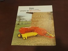 New Holland 377 Hayliner conventional baler UK tractor sales brochure 1980