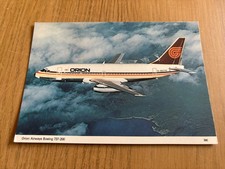 Orion Airways Boeing 737-200 aircraft postcard