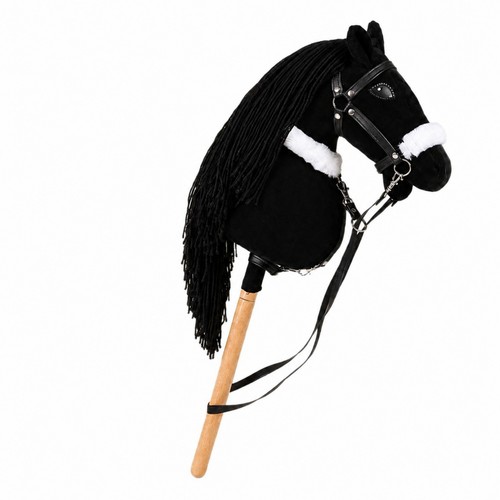 Soft hobby horse with - soft, wooden