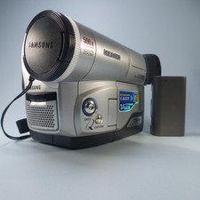 Samsung VP-L600 Handheld 8mm Cassette Camcorder Silver Tested