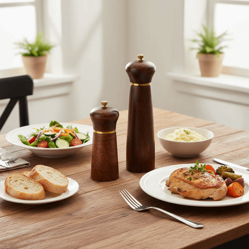 Handheld wood spice salt - handheld,