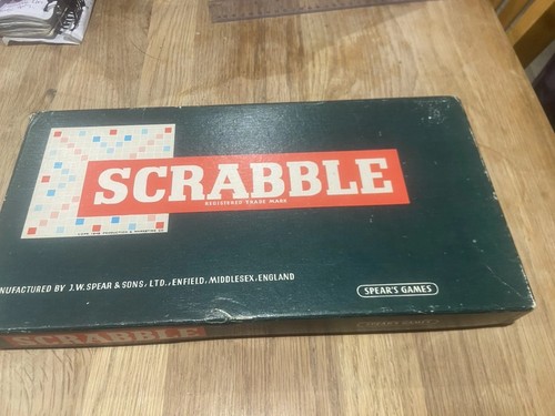 Vintage scrabble game no - scrabble, game.