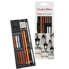 Conte a Paris Studio Sketching Set - Artists Assorted Drawing Pencils & Crayons 