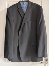 Charlton Gray Navy Stripe 48L Mens Suit Jacket