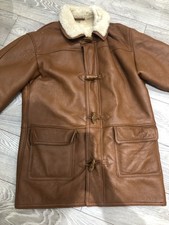 Men’s Vintage Sheepskin Coat OASIS Brit Awards Liam Gallagher Britpop Size L 90s