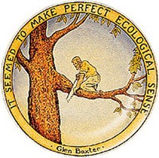 GLEN BAXTER PLATE - 'IT SEEMED