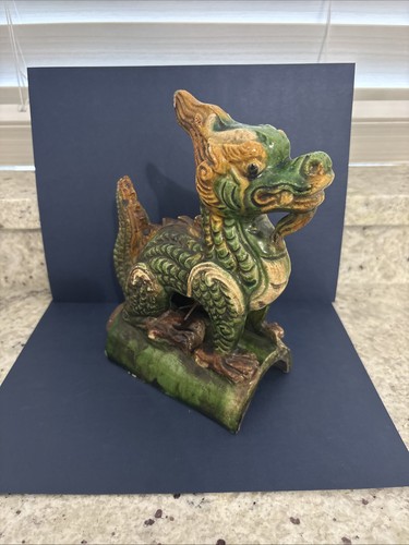 Vintage chinese roof tile - vintage,
