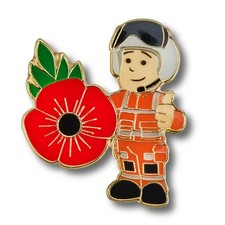 Air ambulance Flower Pin Badge