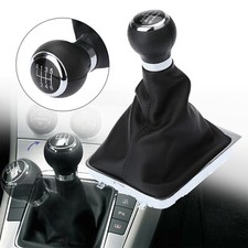 6 Speed Shift Gear Knob Boot Gaiter Frame Black Fits VW Passat B6 2005-2011 New