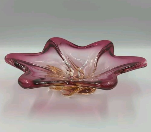 Vintage czech pink and - pink, yellow