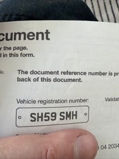 Private Number Plate Sam SH