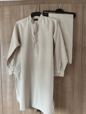Men's Shalwar Kameez by Sapphire Cream Size Large L **See Pics**