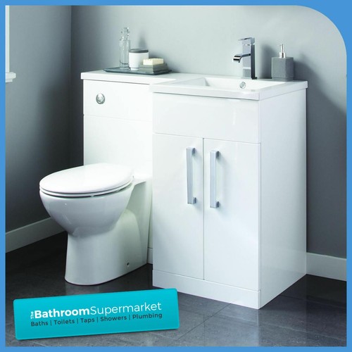 White shape bathroom - white,