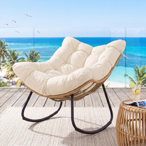 Outdoor papasan rocking chair - papasan,