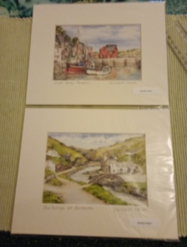 Mounted signed prints - prints, by