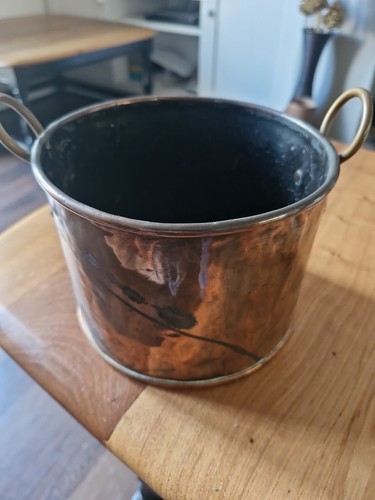 Copper plate antique pot - copper,
