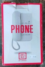 Argos simple value white - value,