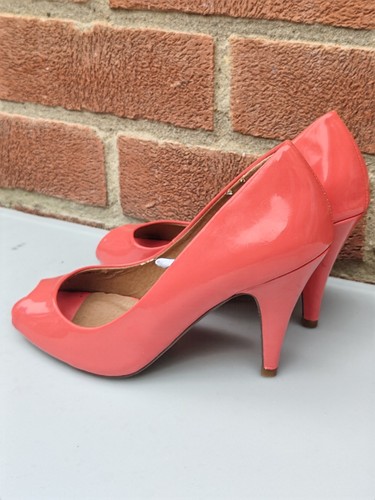 Ladies coral patent mid heel - ladies,