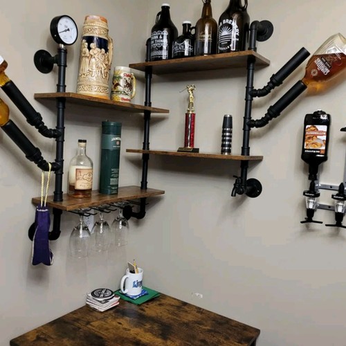 Industrial pipe wine rack - pipe,
