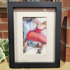 Watercolour "Lady in Red