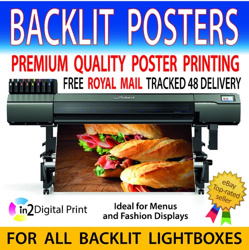Backlit film poster printing - backlit,