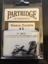 10 PARTRIDGE SALMON HEAVY DOUBLE FLY TYING HOOKS, CODE P, FROM TWEEDFLIES