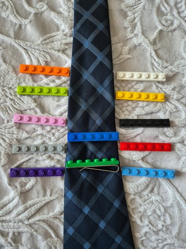 Lego tie clip - hand, made