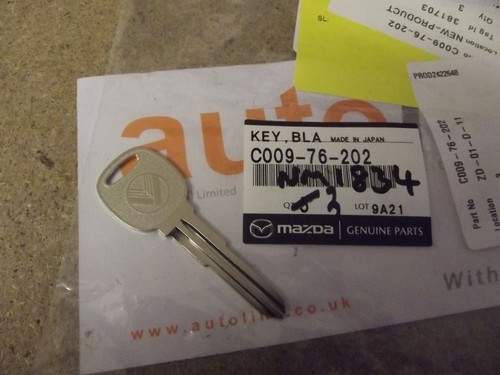 Key blank genuine mazda - genuine,