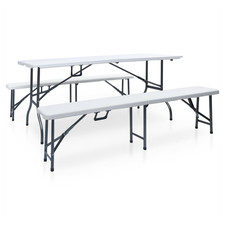 Folding Garden Table with 2