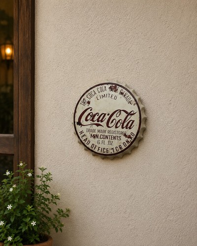 Wall art sign coca cola - coca,