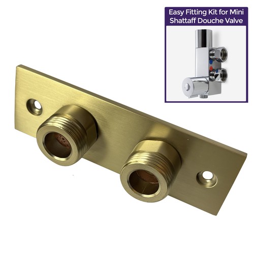 Brushed brass easy fixing - brushed,