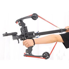 Ultimate Mini Repeating 8mm Steel Ball Slingshot Bow Kit w Green Laser