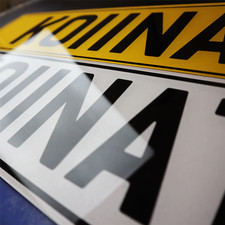 Short Number Plates Pair Replacement - Road Legal Premium Narrow Car 2D 3D 4D