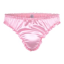 Satin Ruffle Sissy Thong Tanga