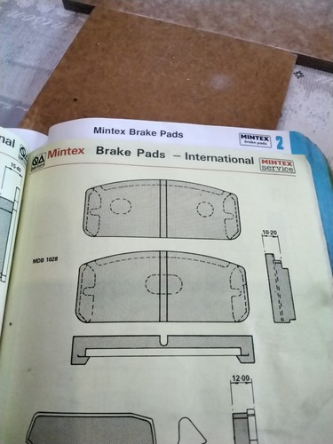 Mdb1028 brake pads renault - mdb1028,