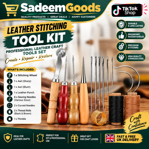 Leather sewing kit hand - sewing,